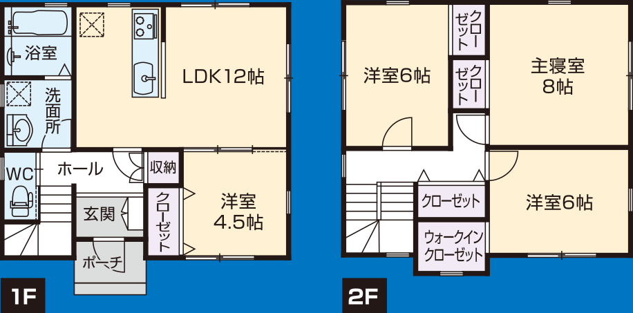イラスト:4LDKの間取り