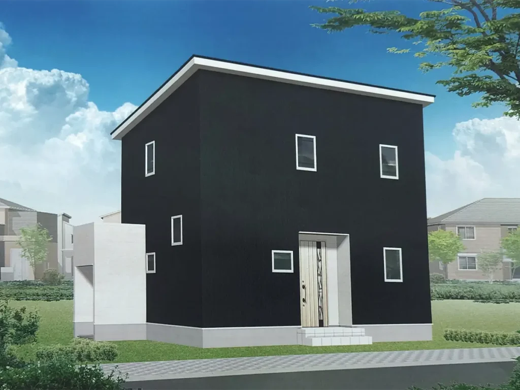 イラスト:新築建売住宅の外観